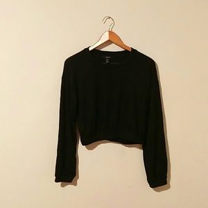 Forever21 Cropped Terry Sweater